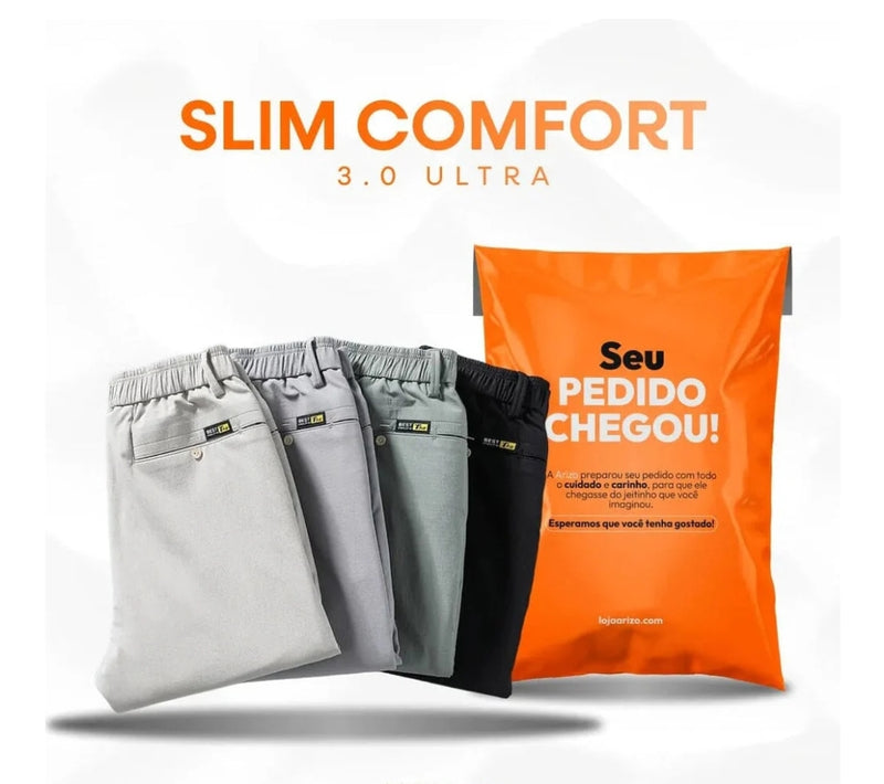 Calça Slim Confort - Compre 1 leve 2